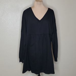 NWT Umgee Small Black Long Sleeve babydoll Dress